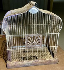 Antique Art Deco 1930's Crown Bird Cage House Original Fast Shipping picture