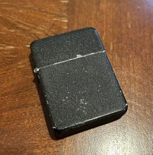 Vtg Original WW2 Black Crackle Finish The Windy Matawan Lighter Co picture