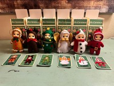 Mr Christmas Lot of 6 Mystery Elf Ornaments Ginger Dash Piney Angie Flurry Nick picture