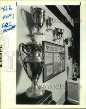1990 Press Photo Sports trophies at the entrance of Louisiana State Museum picture