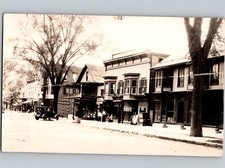 c1928 Main St Salem New York NY Street View Storefronts RPPC Real Photo Postcard picture