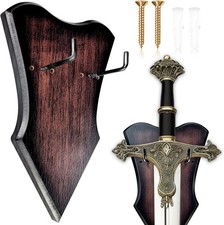 Sword Plaque Wall Mount Vertical Display Holder Adjustable Stand for Bow Medieva picture