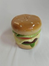43 Pier 1 Hamburger Stackable Salt and Pepper Shakers picture