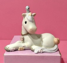 RARE- ♡  PRECIOUS MOMENTS YOU ARE MY MANE INSPIRATION WHITE HORSE PONY picture