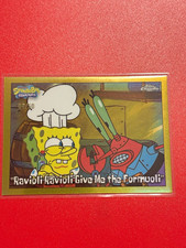 2025 Topps Chrome SpongeBob Ravioli Ravioli Give Me the Fomiloni #68 Gold /50 picture
