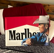 Marlboro Cigarette Cowboy Collectible Tobacco Advertising Sign picture