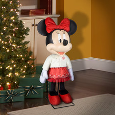 3.5 FT ANIMATRONIC MINNIE MOUSE ANIMATED CHRISTMAS DECORATION picture