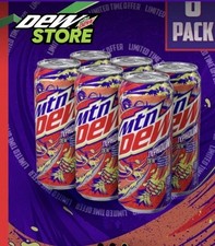 MTN DEW TYPHOON 6 Pack Mountain Dew Six Cans Tropical Punch In Hand 2022 picture