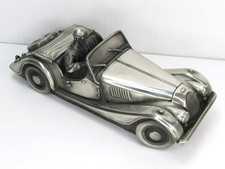 RARE Compulsion Gallery Pewter Scale Model Morgan Vintage Classic Car England picture