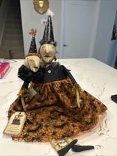 Vintage Bethany Lowe Halloween Witch Bat Dress Kim Khohler Shelf Sitter RETIRED picture