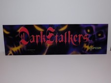 VINTAGE Original Capcom Darkstalkers Arcade Plexiglass Marquee 1994 picture