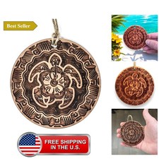 Cedar Ornament - Hawaiian Turtle picture
