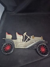 Vintage Midwest Cast Aluminum Tan 1910 Buick Antique Car Wall Hanging Plaque picture