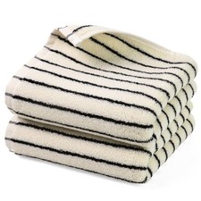 Jacquotha Black and White Striped Hand Towels for Bathroom, 13