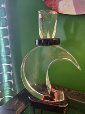 VINTAGE VAN TEAL LUCITE ACRYLIC PERFUME SCULPTURE CLEAR, SIGNED picture