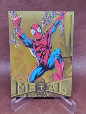 Spider-Man 2021 Marvel Metal Universe Spider-Man #64 SkyBox Gold Foil picture