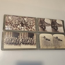 Lot of 4 Antique Underwood & Underwood Stereoview Cards 1902 Colonial Conference picture