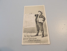 1881 Troy NY Times Newspaper Trade Card picture