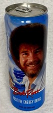 BOB ROSS POSITIVE ENERGY DRINK,ONE 12 OZ CAN, UNOPENED,100mg CAFFEINEGIFTPROP picture