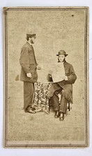 Rare Civil War Era CDV Trick Photo Double Exposure Tax Stamp Piper Manchester NH picture