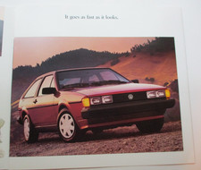 The 1986 Volkswagen Scirocco Dealership Showroom Brochure picture