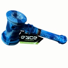 EYCE Silicone Hammer Bubbler Pipe 7” Water Pipe w/ Glass Bowl & Storage NEW picture