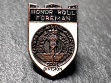 RARE EASTERN GAS & FUEL ASSOCIATES HONOR ROLL FOREMAN AWARD STERLING PIN - COAL picture