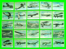 1936 Complete Set (25) ARDATH FIGHTING & CIVIL AIRCRAFT CIGARETTE CARDS wow XLNT picture