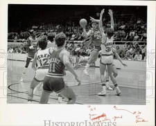 1980 Press Photo The Citadel vs. Davidson in Basketball Game - lrb35844 picture