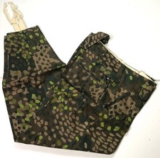 WWII GERMAN WAFFEN DOT 44 CAMO FIELD TROUSERS- SIZE 2 32-34 WAIST picture