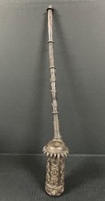 AFRICAN TRIBAL ART BENIN BRONZE PIPE 25