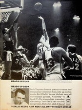 1963 Vitalis Jack Twyman Cincinnati Royals All-Pro Basketball Vintage Print Ad picture