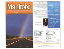 Vintage 2001-2 Manitoba, Canada Official Road Map picture