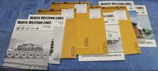 9 1980's North Western Lines Magazines Railroad Trains Graphics Photos History picture