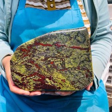 13.42LB Natural Dragon Blood Stone Quartz Crystal Mineral Healing Sample 5961 picture