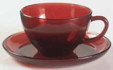 Anchor Hocking R4000 Royal Ruby Cup &Saucer Set 2615730 picture