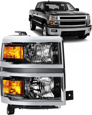 Chrome Right Headlight Assembly for 2014-2015 Chevy Silverado 1500 | Oem-Style R picture