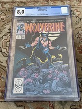 Wolverine #1 CGC 8.0 First App Wolverine 1st Patch 1st Black Costume White Pages picture