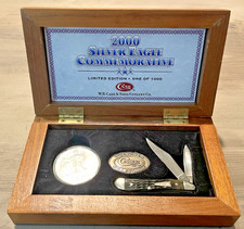 2000 CASE XX 6220 SS Bone Peanut SILVER EAGLE COMMEMORATIVE w/Coin   950 of 1000 picture