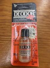 Vintage Deo’dor Drop Destroy Odors 1/2 Ounce Plastic Bottle Space Age Products picture