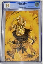 Fandom Finds J. Pedro Art Book #nn Super Siyan CGC 10 Leather Variant 1:1 picture