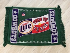 Vintage Dallas Cowboys Millar Lite Wall Hanging Throw Blanket True to Texas picture