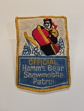 Official Hamm's Bear Snowmobile Patrol Patch RARE Vintage picture