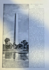 1899 Building the Washington Monument illustrated picture