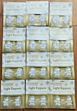 VTG Silvestri 12ct (24) Vintage Clear Acrylic Star Light Covers NOS picture