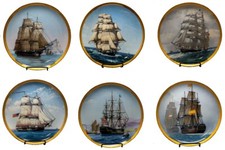 Franklin Mint Legendary Ships of the Golden Age of Sail 1988 Complete Set of 6 picture