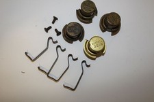 Aladdin Round Wick Cleaner Brass Vintage  3 Used 1 New Plus Bonus Clips picture