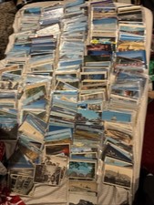 Postcard Large Lot  Approx 700 Mixed Postcards Tons Plastic Sleeved-Jammed Packd picture