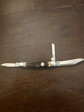Vintage Remington R14 Carpenters Whittler 3-Blade Pocket Knife USA Camillus picture