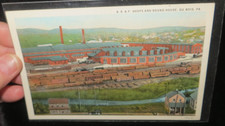 BR &P Shops & Round House, Du Bois, PA-Litho Postcard-Unused card-1920's picture